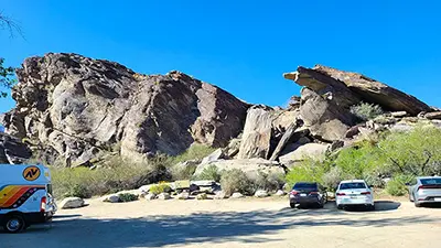 Andreas Canyon Parking Lot