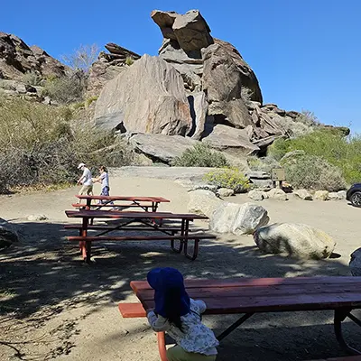 Andreas Canyon bench