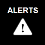 Alert button of National Park Website