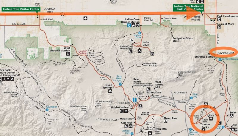 Joshua Tree National Park Map